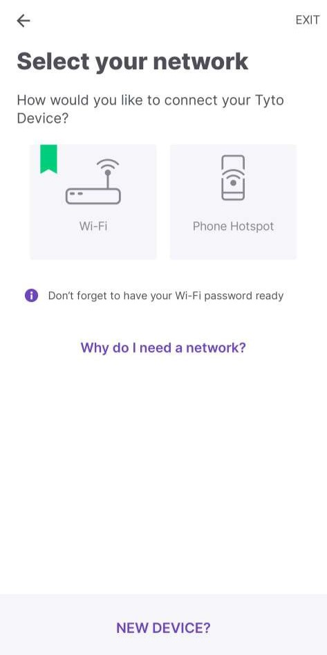 Wi-Fi or Hotspot Selection