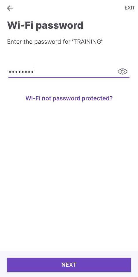 Enter Password Screen