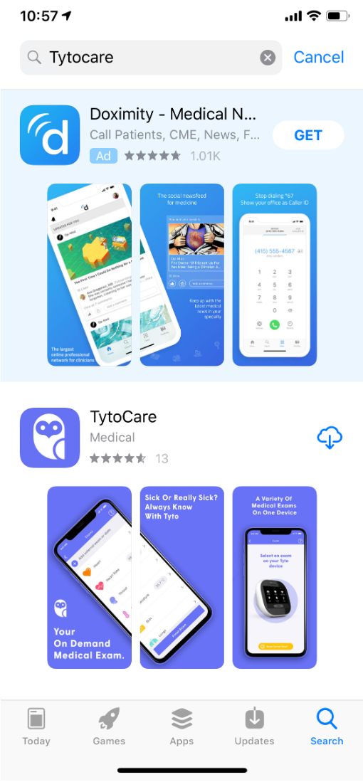 Download TytoCare App from App Store