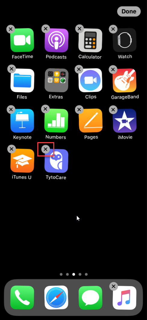 How to remove TytoCare App from iPhone