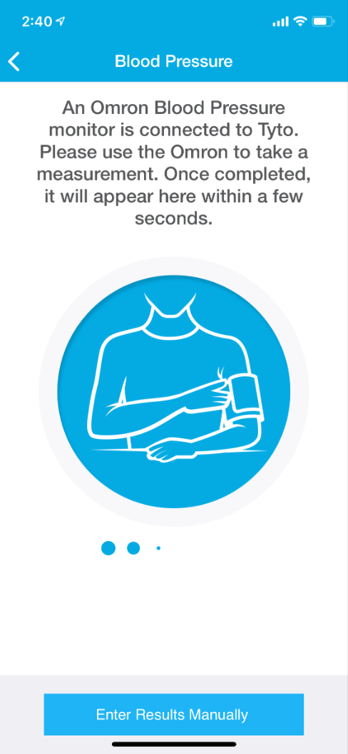 Blood Pressure Exam Screen