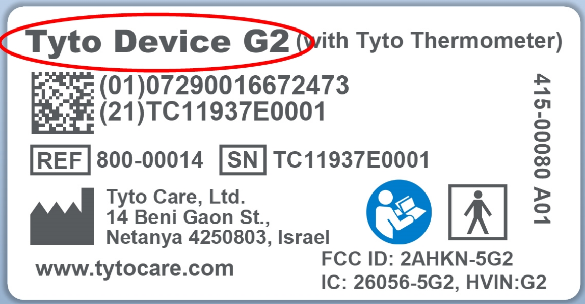 G2 TytoCare Device Sticker